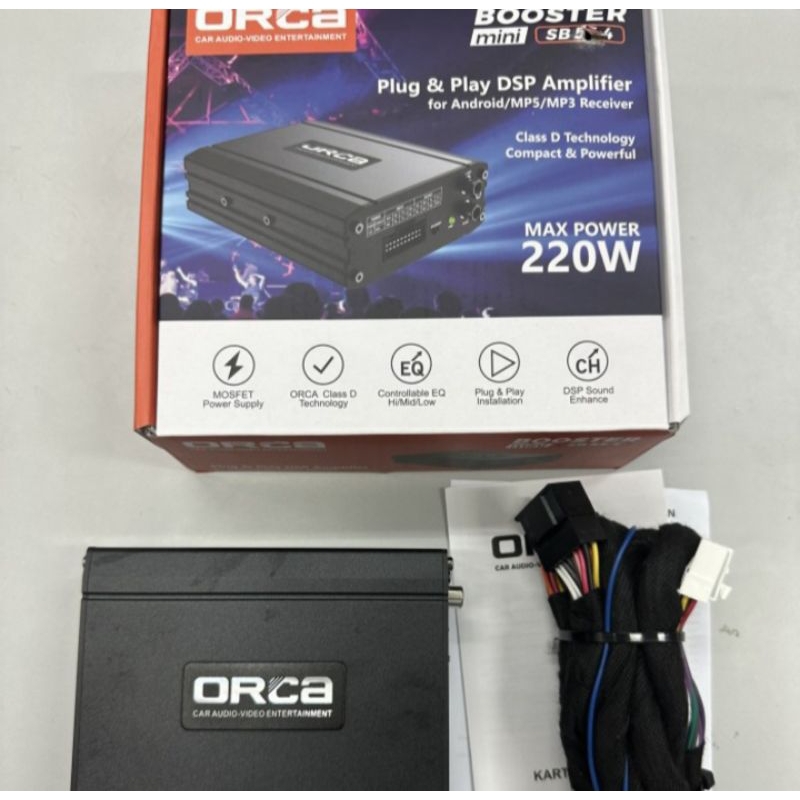 Jual ORCA Booster Mini with DSP RC-5468 Plug & Play DSP Power Amplifier ...