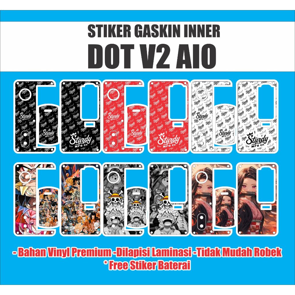 Jual Sticker / Stiker / Garskin Inner DOT AIO V2 | Shopee Indonesia