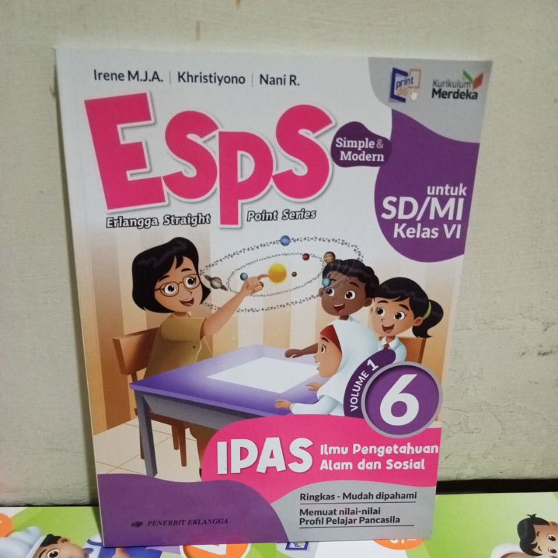 Jual Buku Esps IPAS Ilmu Pengetahuan Alam dan Sosial 6 Volume 1 untuk ...