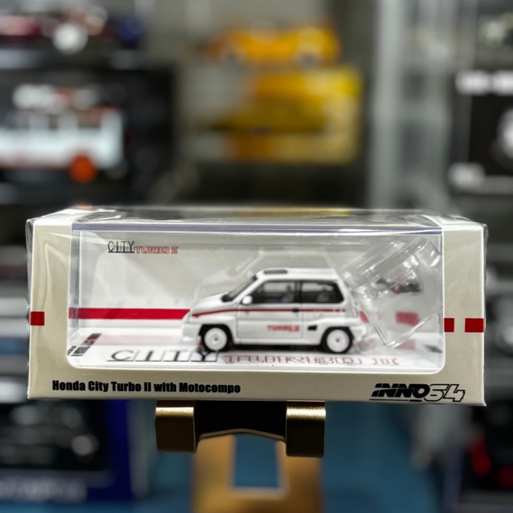 Modèle Réduit 1:64 Honda City Turbo II Avec Motocompo – Édition Coca-Cola Par INNO64, Neuf