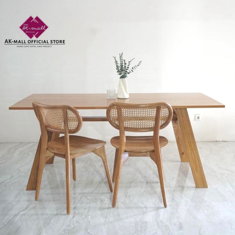 Jual Meja Makan Minimalis Set Meja Makan Jati Set Kursi Makan Cafe