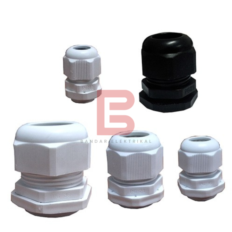 Jual KABEL GLAND PG-16 / CABLE GLAND PG-16 / PG 16 / PG16 10-14MM PUTIH ...