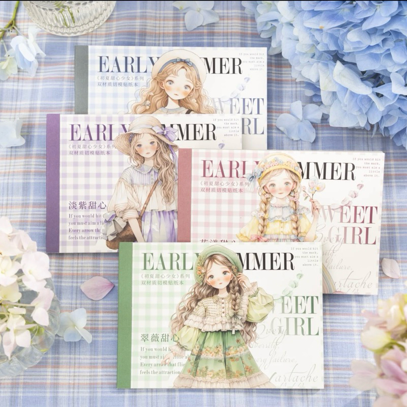 Jual Sticker Book Early Summer Sweet Girl Sticker Series Teenage