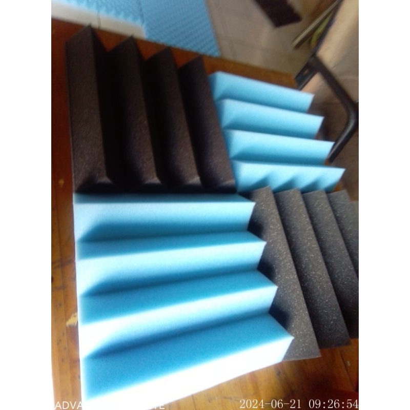 Jual busa peredam suara zigzag uk 25x25x5cm biru | Shopee Indonesia