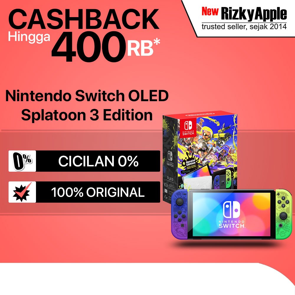 Jual Nintendo Switch OLED Model Splatoon 3 Edition Original | Shopee ...