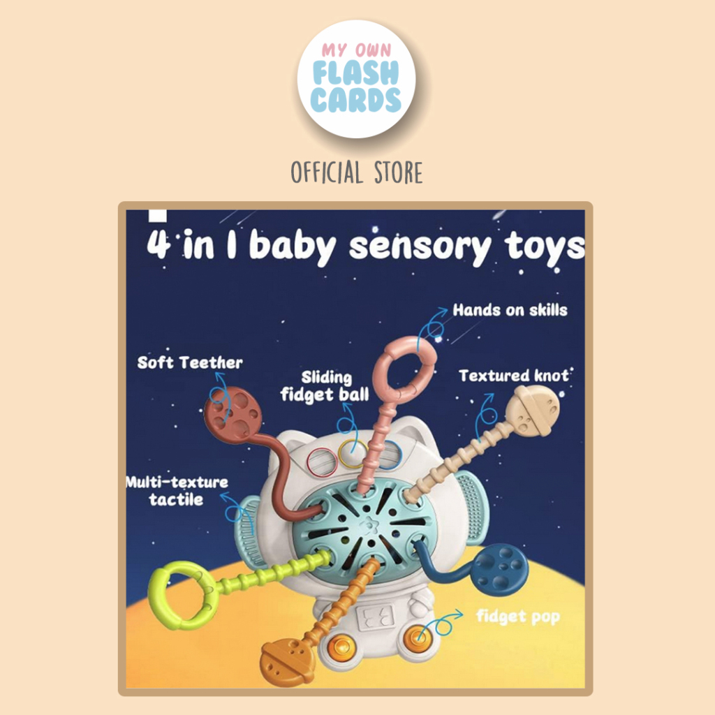 Jual Astronot Series 4 in 1 Pulling Toy with Pop It Learning Pull ...