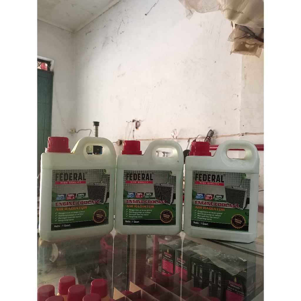 Jual Air Radiator Air Coolant federal 1 liter 100ml | Shopee Indonesia