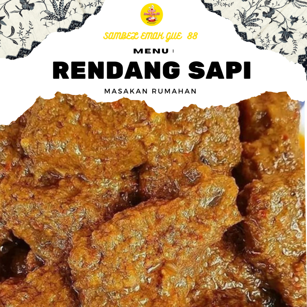 Jual RENDANG SAPI /PORSI 500GRAM ( SIAP SAJIKAN DAN LEBIH PRAKTIS ...