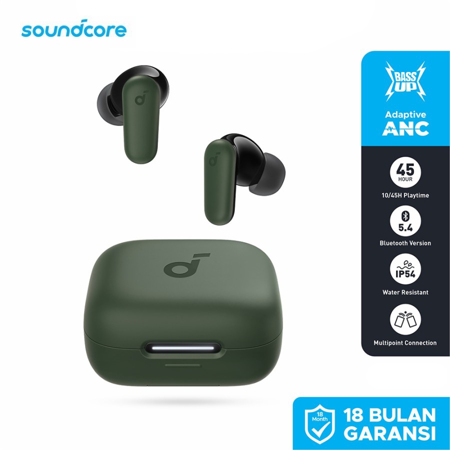 ANKER Soundcore R50i NC Noice Cancelling Headset Bluetooth TWS True  Wireless Earbuds Powerfull Bass - Main Image