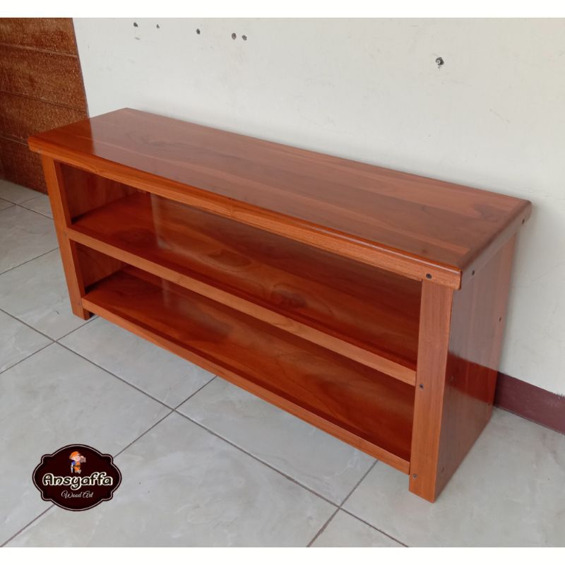 Jual Bangku Kayu Jati Full Papan, Rak Sepatu, Rak Susun, Rak Buku, Rak ...