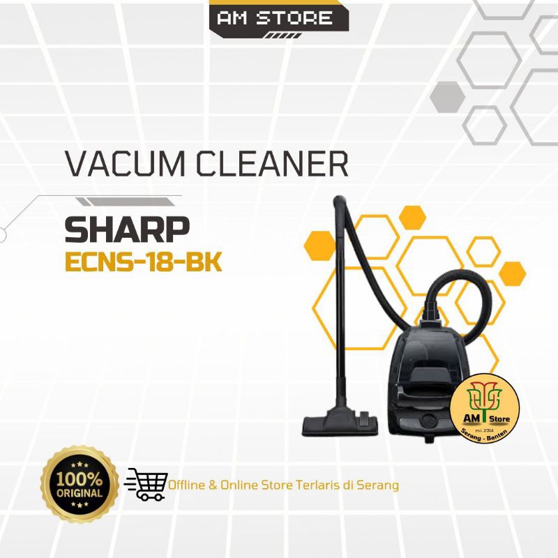 Jual Vacum Cleaner Sharp ECNS 18 BK | Shopee Indonesia