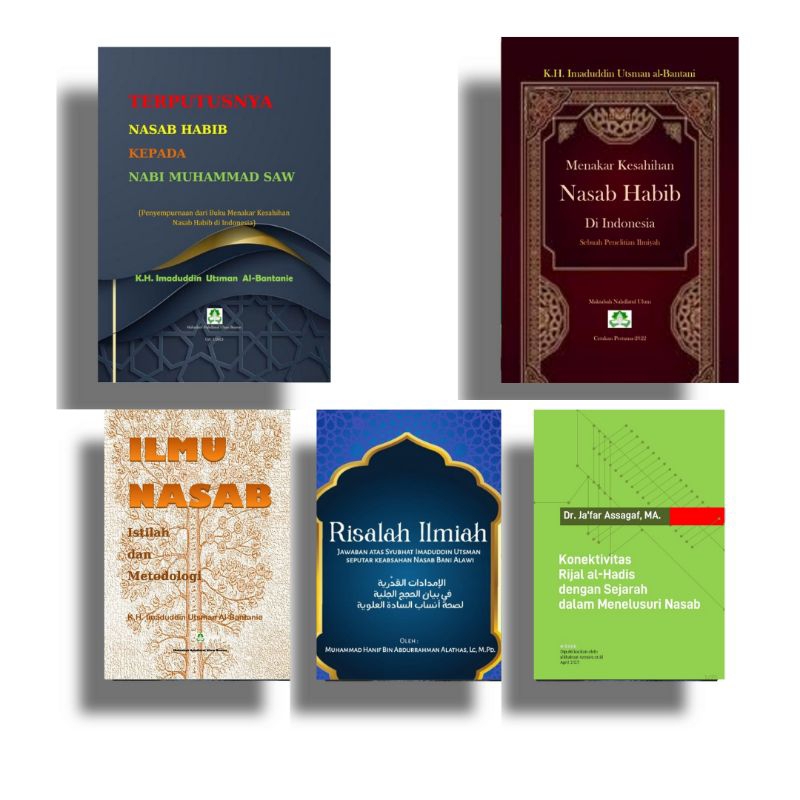 Jual PAKET 5 BUKU POLEMIK NASAB BA'ALAWI | Terputusnya Nasab Habib ...