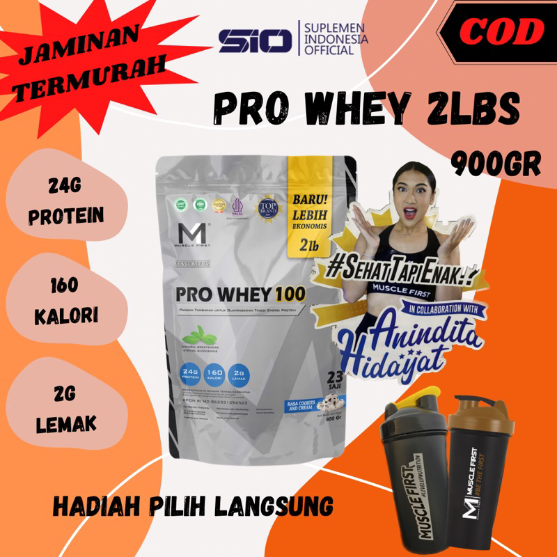 Jual (JAMINAN TERMURAH) MUSCLE FIRST PRO WHEY 100 2LBS 900GRAM GoNutri ...