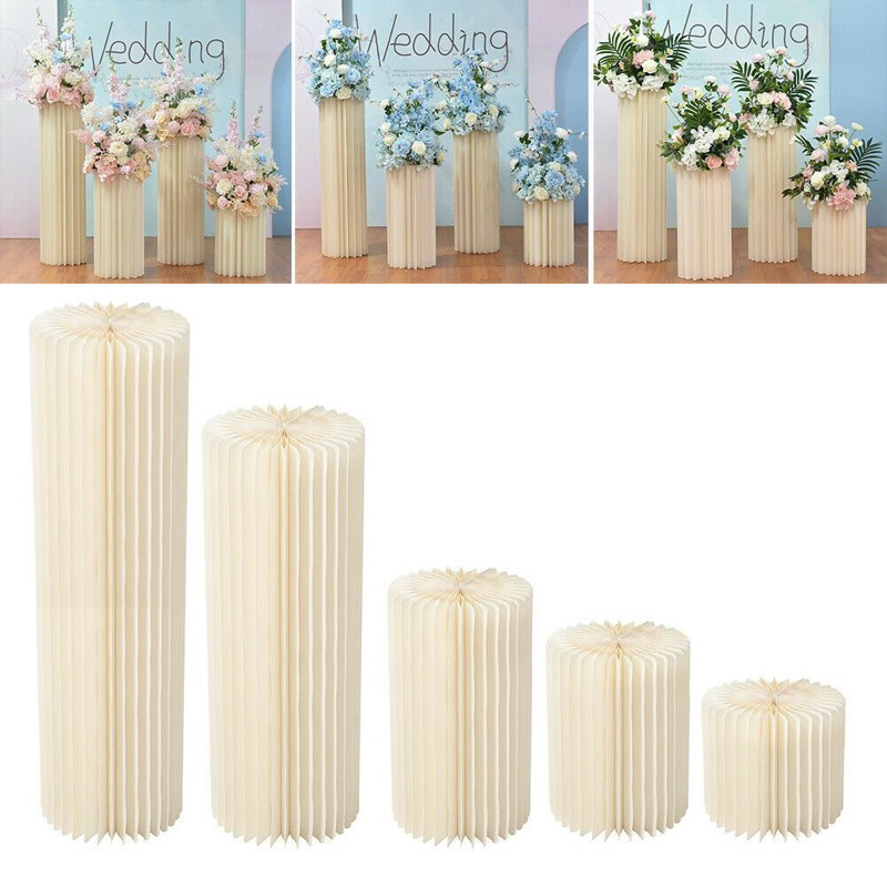 Jual Props Bazaar Booth Podium Folding Paper Cylinder Props Silinder ...