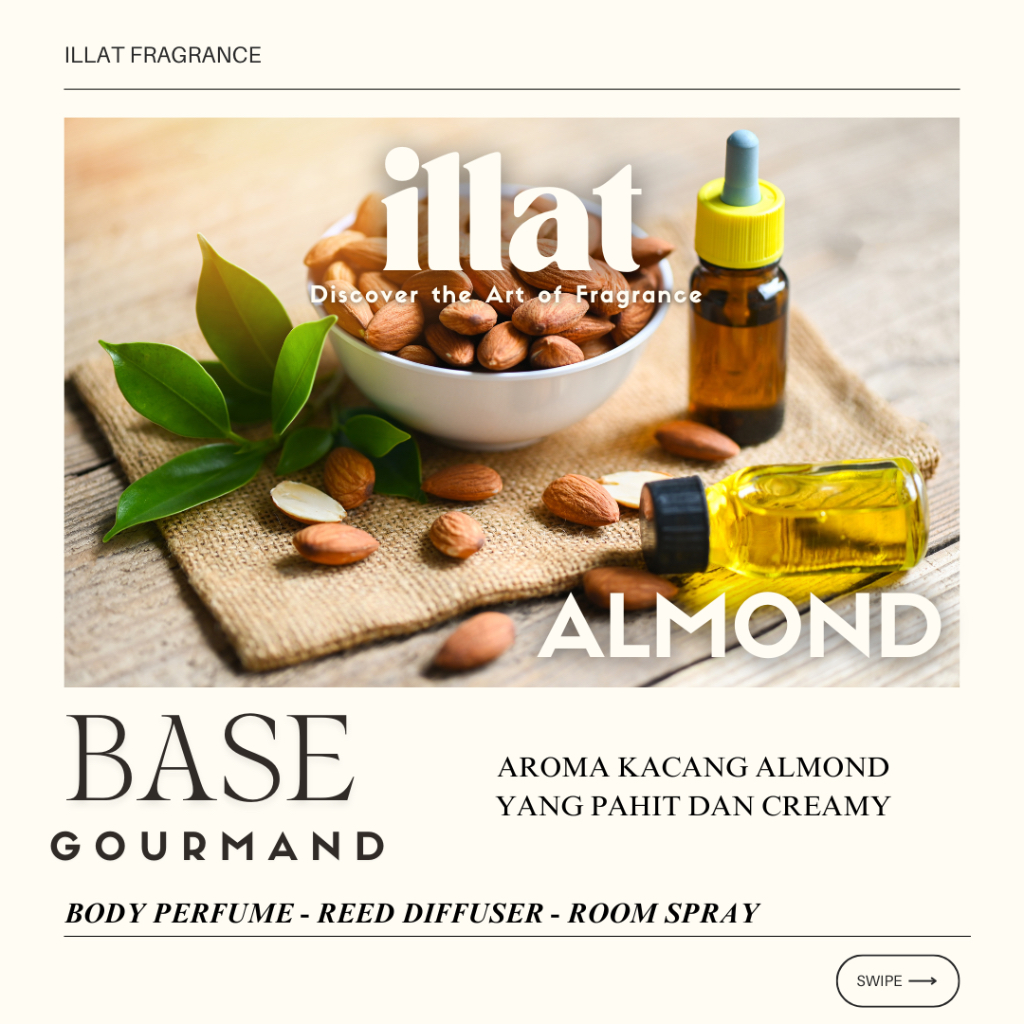 Jual Almond Fragrance Oil Perfume / Reed Diffuser by ILLAT FRAGRANCE ...