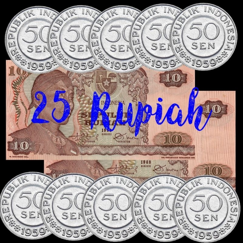 Jual Uang Kuno 25 Rupiah / Mahar Nikah tahun 2025 Original Gress ...