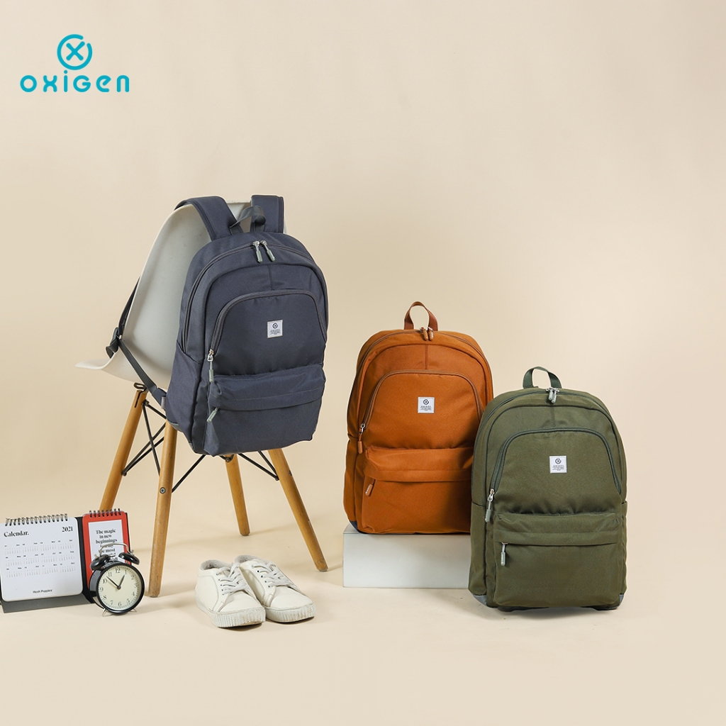 Jual Oxigen Everly Tas Ransel Laptop Wanita Polyester Backpack Free ...