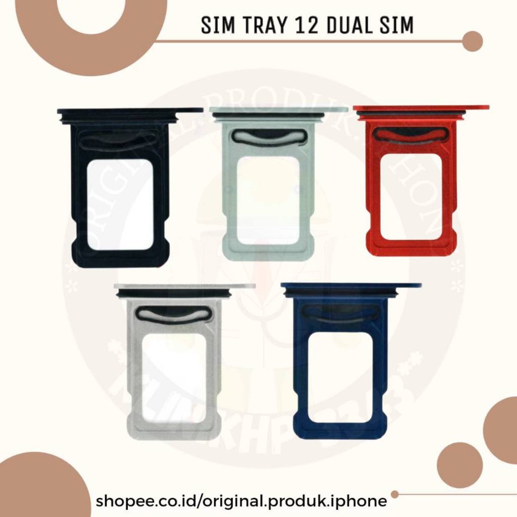 Jual SIM TRAY 12 DUAL SIM NEW ORIGINAL | Shopee Indonesia