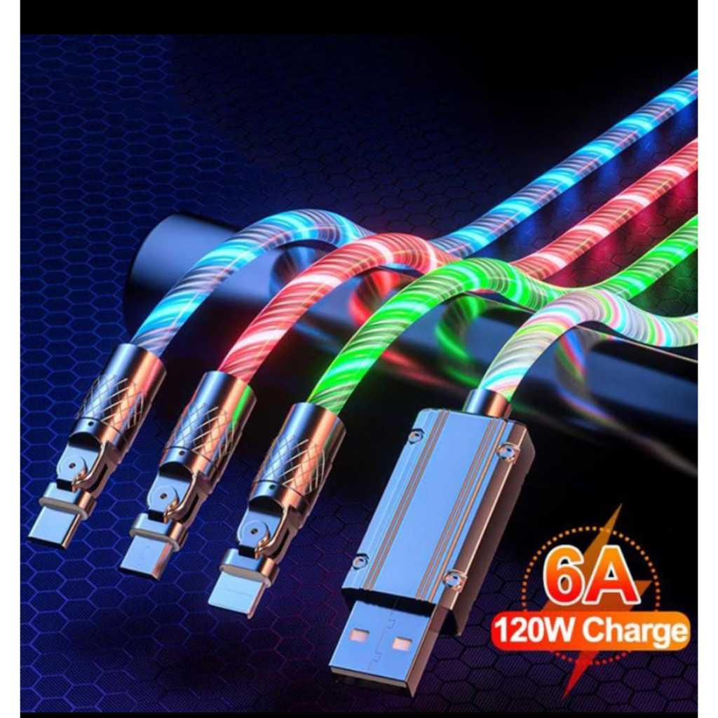 Jual Kabel Led 180° Rotasi Nonpack ko-12 / Kabel Charger Fast Charging ...