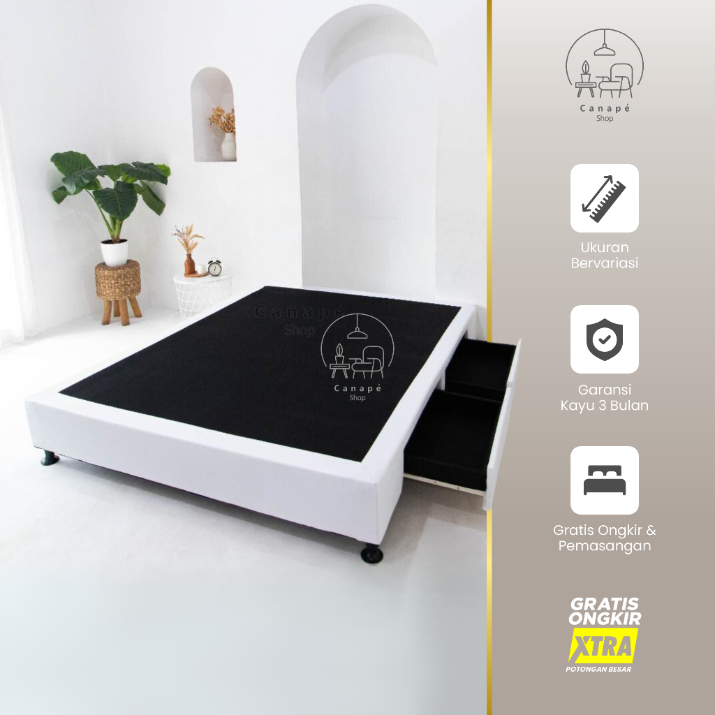 Jual Dipan Kasur Ranjang Tempat Tidur Minimalis Divan Laci Aestethic ...