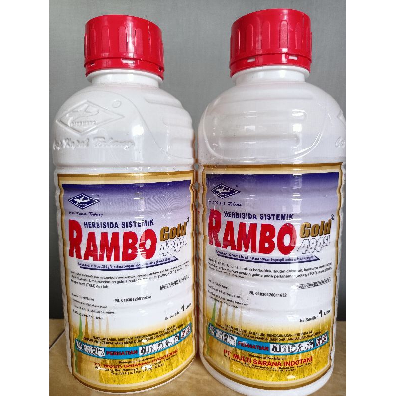 Jual Herbisida Rambo (Kemasan Baru) Gold 480SL 1liter | Shopee Indonesia