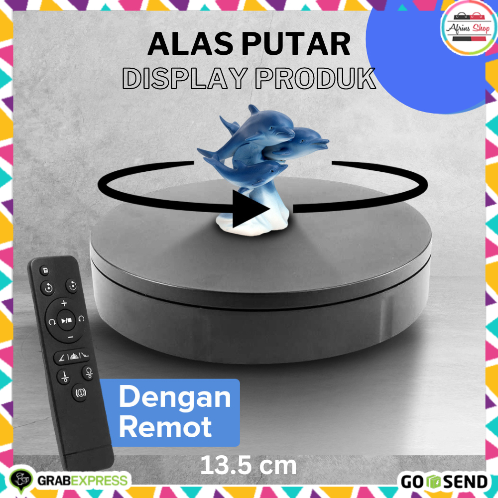Jual Alas Putar Display Produk 360 Dengan Remot 13.5cm Maks Beban 10kg ...