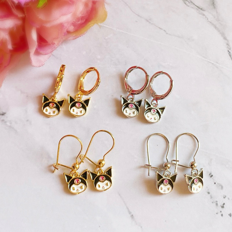 Jual Anting Anak Kuromi S*nrio Lapis Emas | Shopee Indonesia