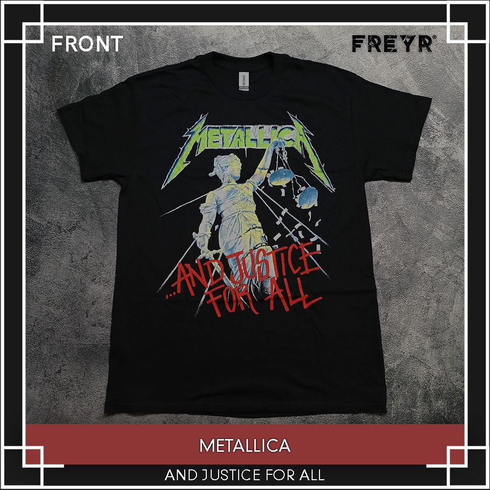 Jual Kaos Band Official Metallica - And Justice For All Original ...