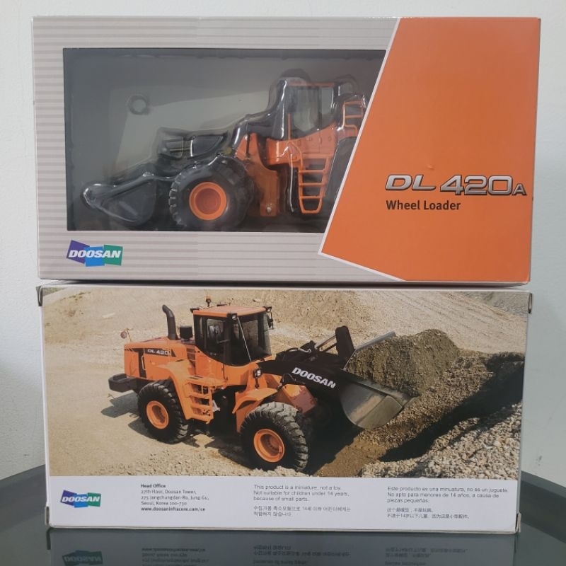 Jual miniatur Diecast Wheel Loader Doosan DL420a | Shopee