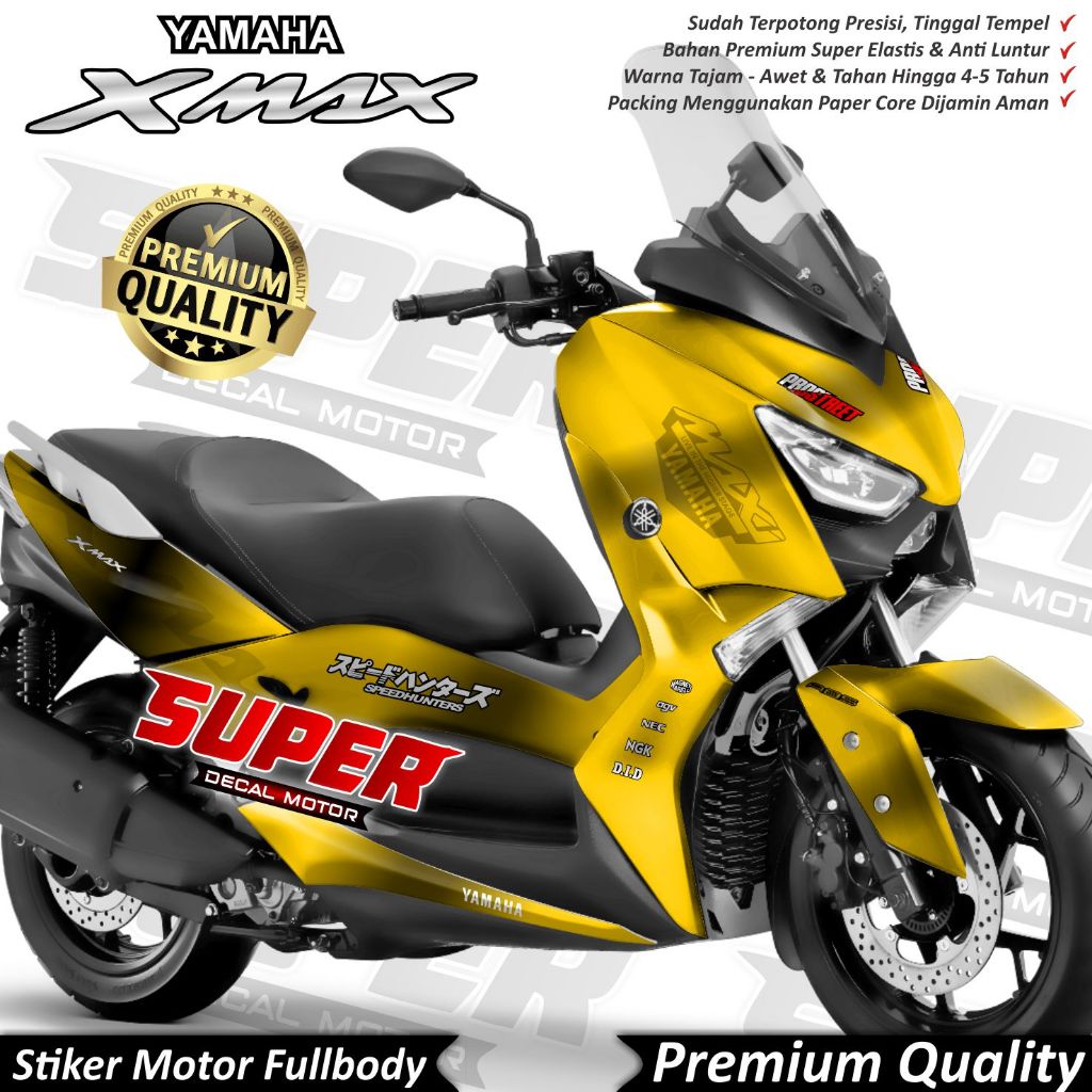 Jual Stiker Decal Motor Yamaha XMAX Full Body Variasi Gradasi | Shopee ...
