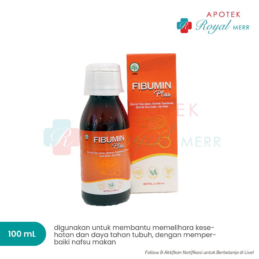 Jual FIBUMIN PLUS SIRUP 100 ML Untuk Memelihara Kesehatan Dan Daya ...