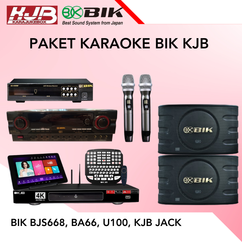Jual PAKET KARAOKE BIK AUDIO KJB BIK BJ-S668 BA66 U100 KJB JACK ...