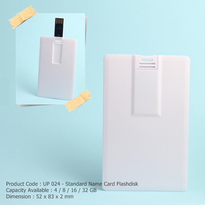 Jual Standard Name Card Flashdisk Flashdisk Kartu Polos Standar 8GB ...