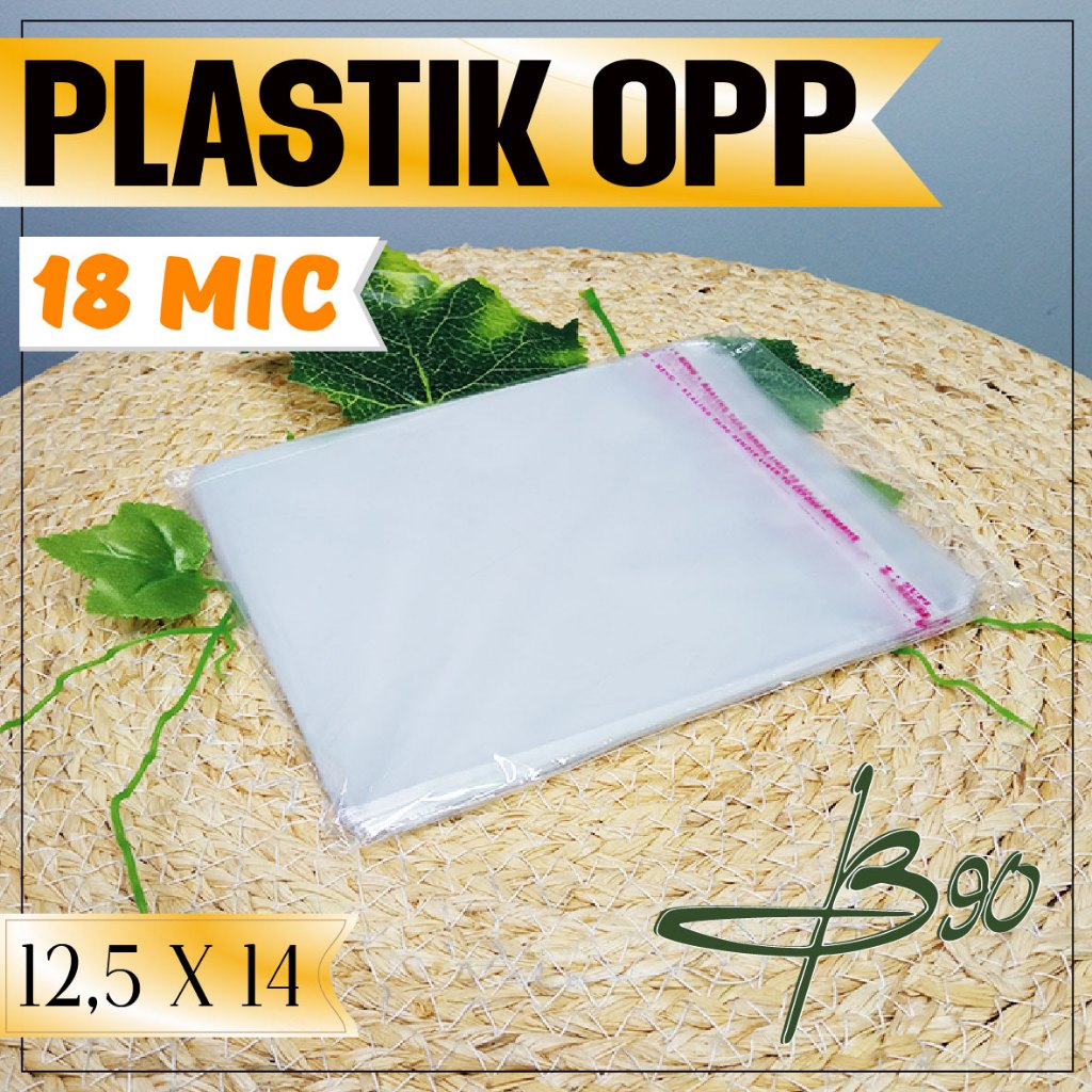 Jual Plastik Opp Lem 18 Micron 12,5x14cm isi 100 pcs | Shopee Indonesia
