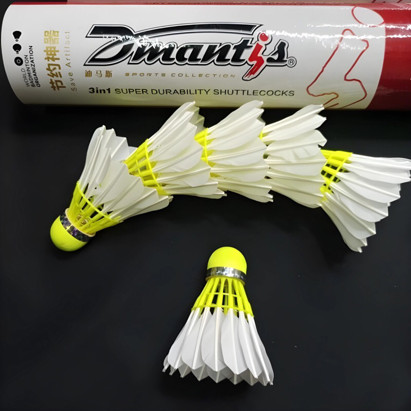 Jual Shuttlecock DMANTIS 51 3 in 1 Cock Badminton DIMANTIS | Shopee ...