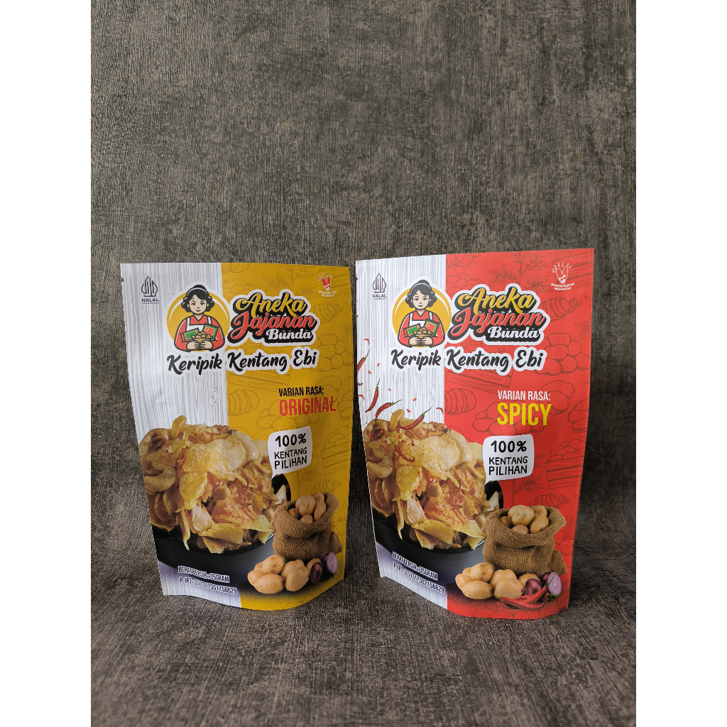 Jual Keripik Kentang Ebi Pouch Promo Halal Shopee Indonesia