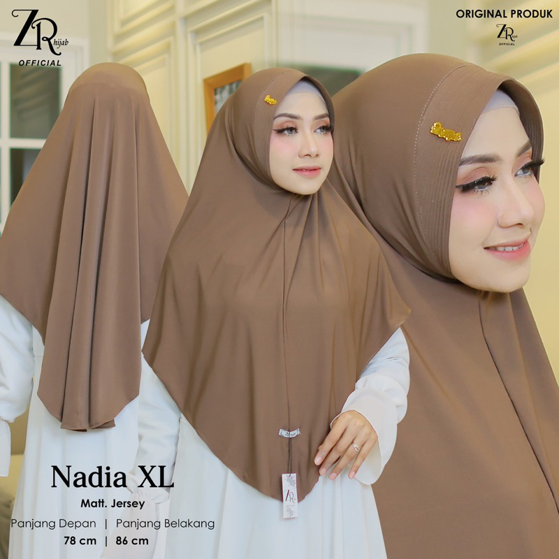 hijab bergo jersy NADIA XL ori Zr hijab