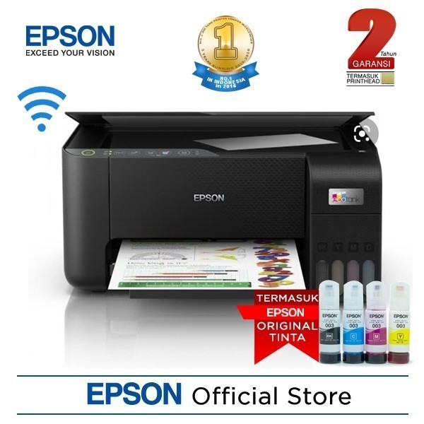 Jual Printer Epson L3250/L351 A4 ECOTANK All-in-One Ink Tank Wireless ...
