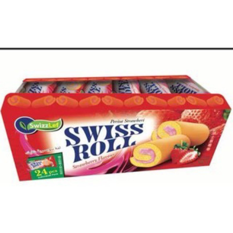Jual Swizzlef Swiss Roll isi 24 Bolu Swiss Roll Rasa Blueberry Coconut ...