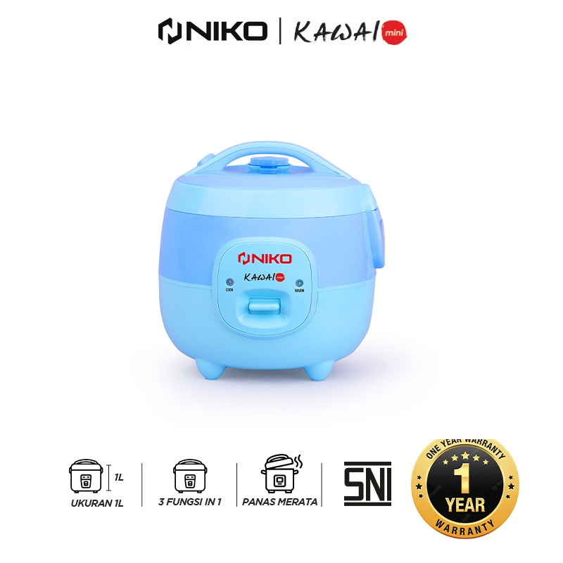 Jual RiceCoocker Niko Kawai 1 Liter 3in1 / Niko Kawai Mejikom Mini Rice ...