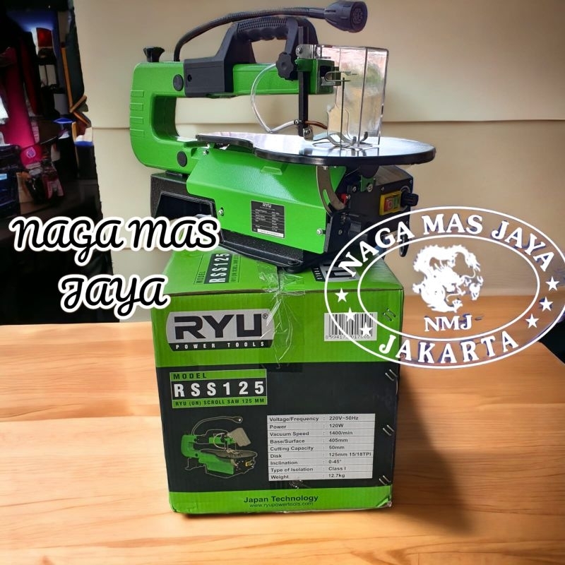 Jual MESIN SCROLL SAW 16 INCH RYU RSS 125 / MESIN GERGAJI UKIR KAYU RYU ...