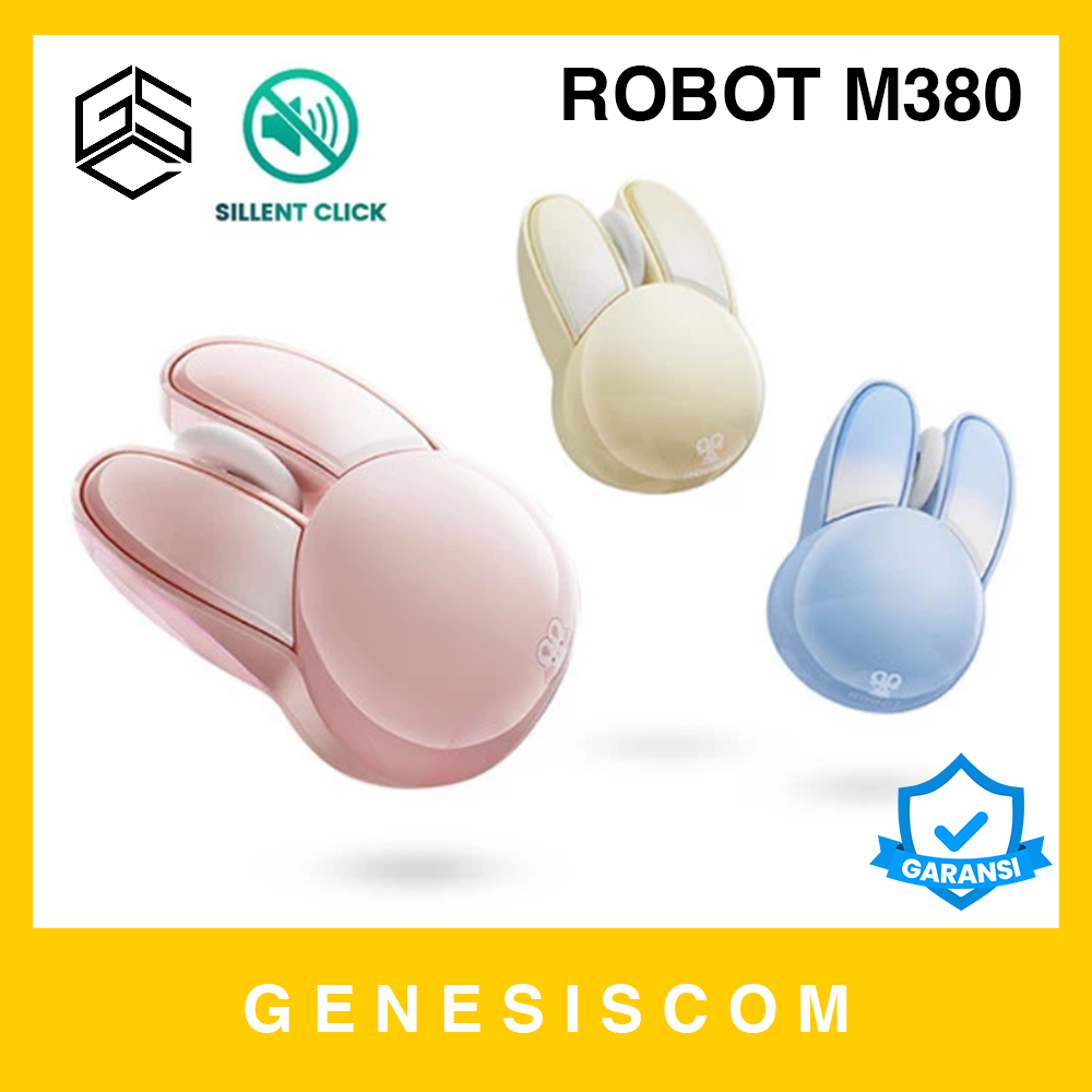 Jual Mouse Wireless ROBOT M380 Rabbit Kelinci Korea Style Lucu Mini ...