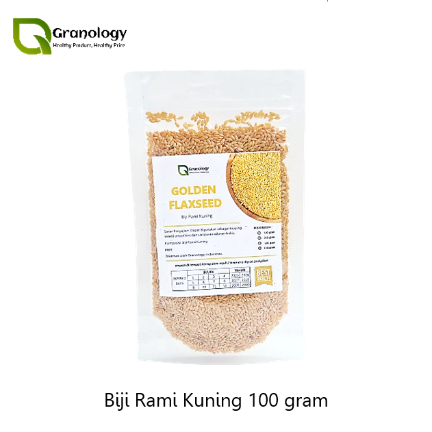 Jual Golden Flax Seed / Biji Rami Kuning (100 gram) by Granology ...