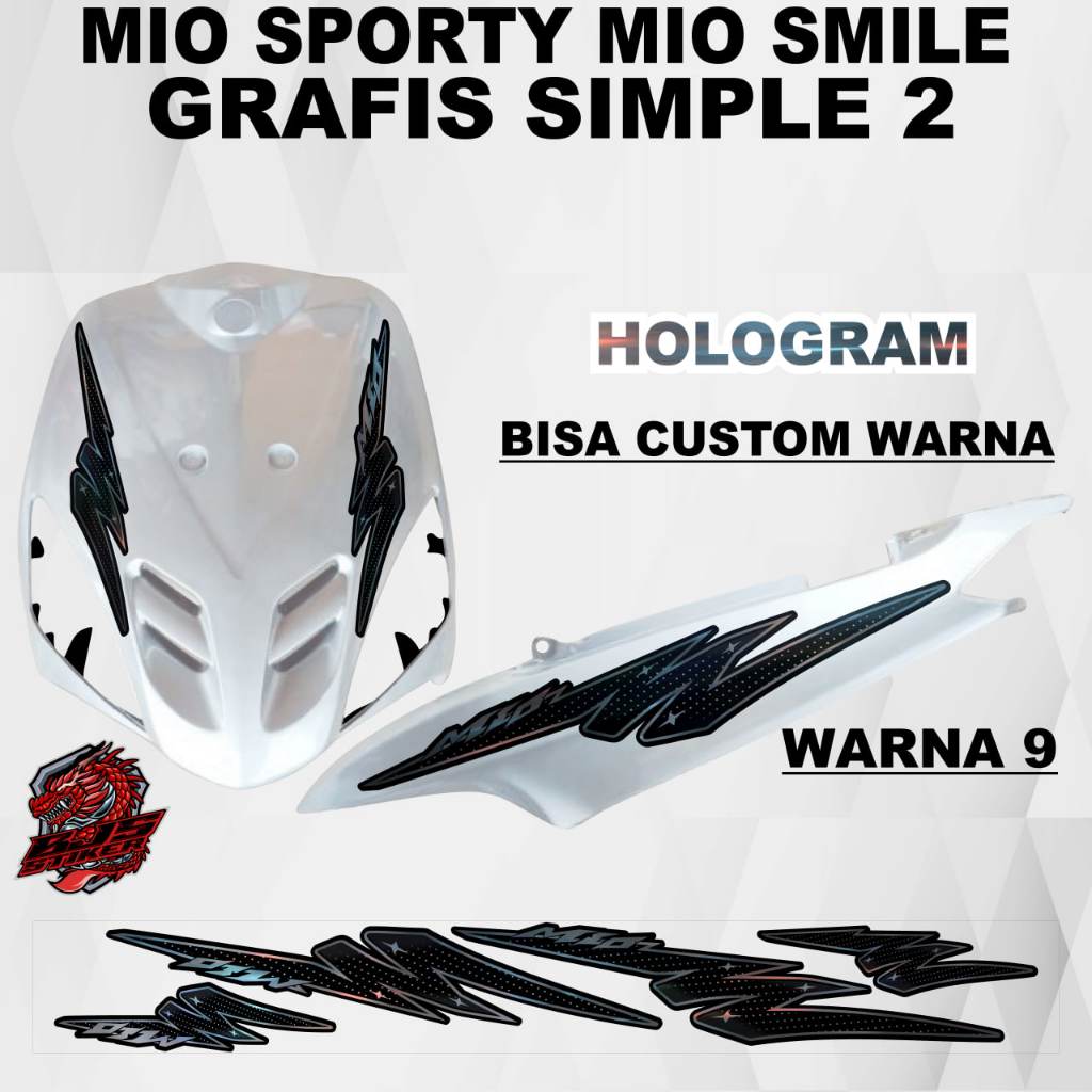 Jual Stiker Sticker Mio Sporty Mio Smile grafis simple 2 - Stiker ...