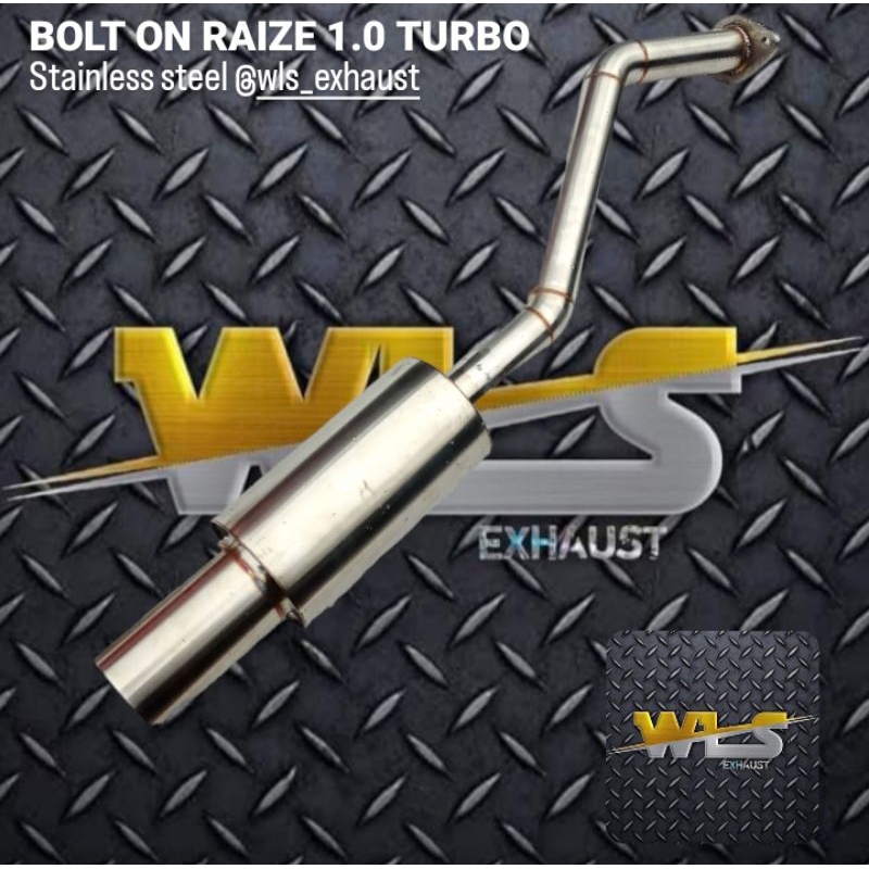 Jual BOLT ON RAIZE 1.0 TURBO STAINLES STEEL WLS EXHAUST | Shopee Indonesia