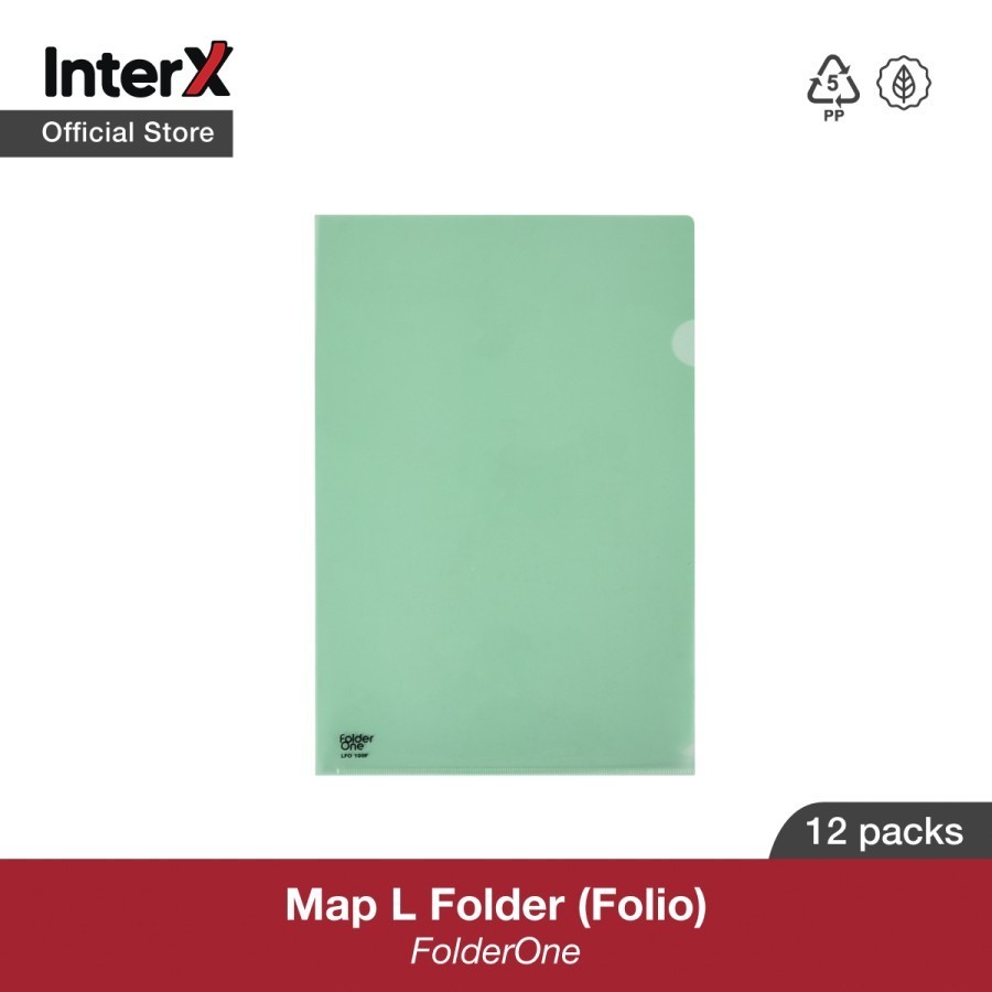 Jual [1 PACK] Map L Plastik FOLDER ONE Stopmap L Bening Transparan ...