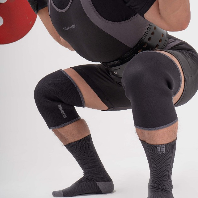 Jual RUGHEN Powerlifting Knee Sleeve 7mm | Shopee Indonesia