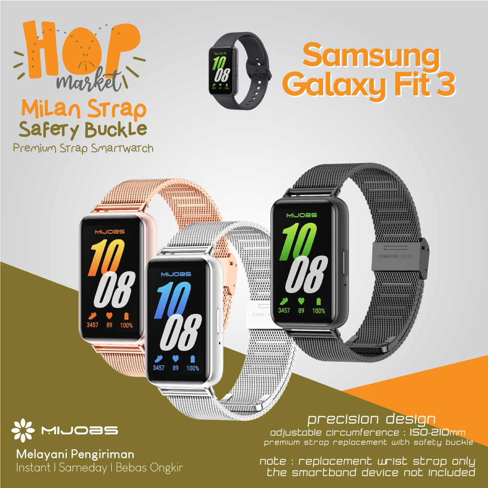 Jual MIJOBS Milan Stainless Strap for Galaxy Fit (Tali Jam