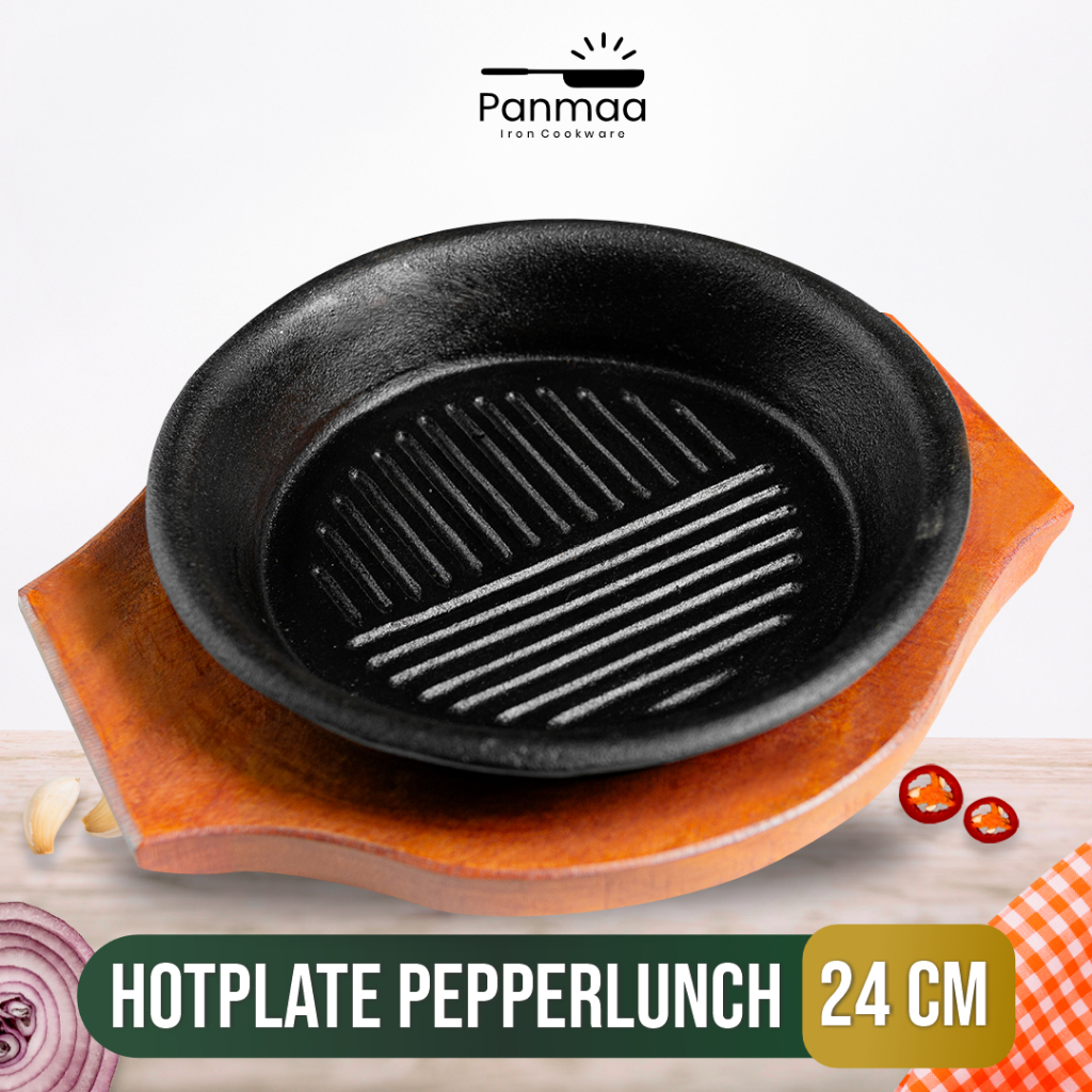 Jual Panmaa Cast Iron Hot Plate Steak Pepperrice Piring Bulat