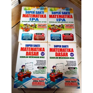 ( PROMO BUKU MURAH ORIGINAL ) BUKU PENDIDIKAN / SUPER SAKTI MATEMATIKA IPA SEKOLAH MENENGAH ATAS / SUPER SAKTI MATEMATIKA DASAR SEKOLAH MENENGAH ATAS / PELAJARAN / SOAL - SOAL / SMA /